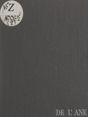 cover image of Célébration de l'âne